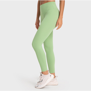 Pantaloni da ginnastica pantaloni da Yoga a vita alta <span class=keywords><strong>Leggins</strong></span> Fitness per donne Slim LOGO personalizzato - Product Image 4