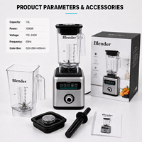 Mixeur Commercial 2,2 L à Commande par Bouton, Multi-Vitesses, pour Smoothies, Jus et Préparation de Boissons – Vente en Gros