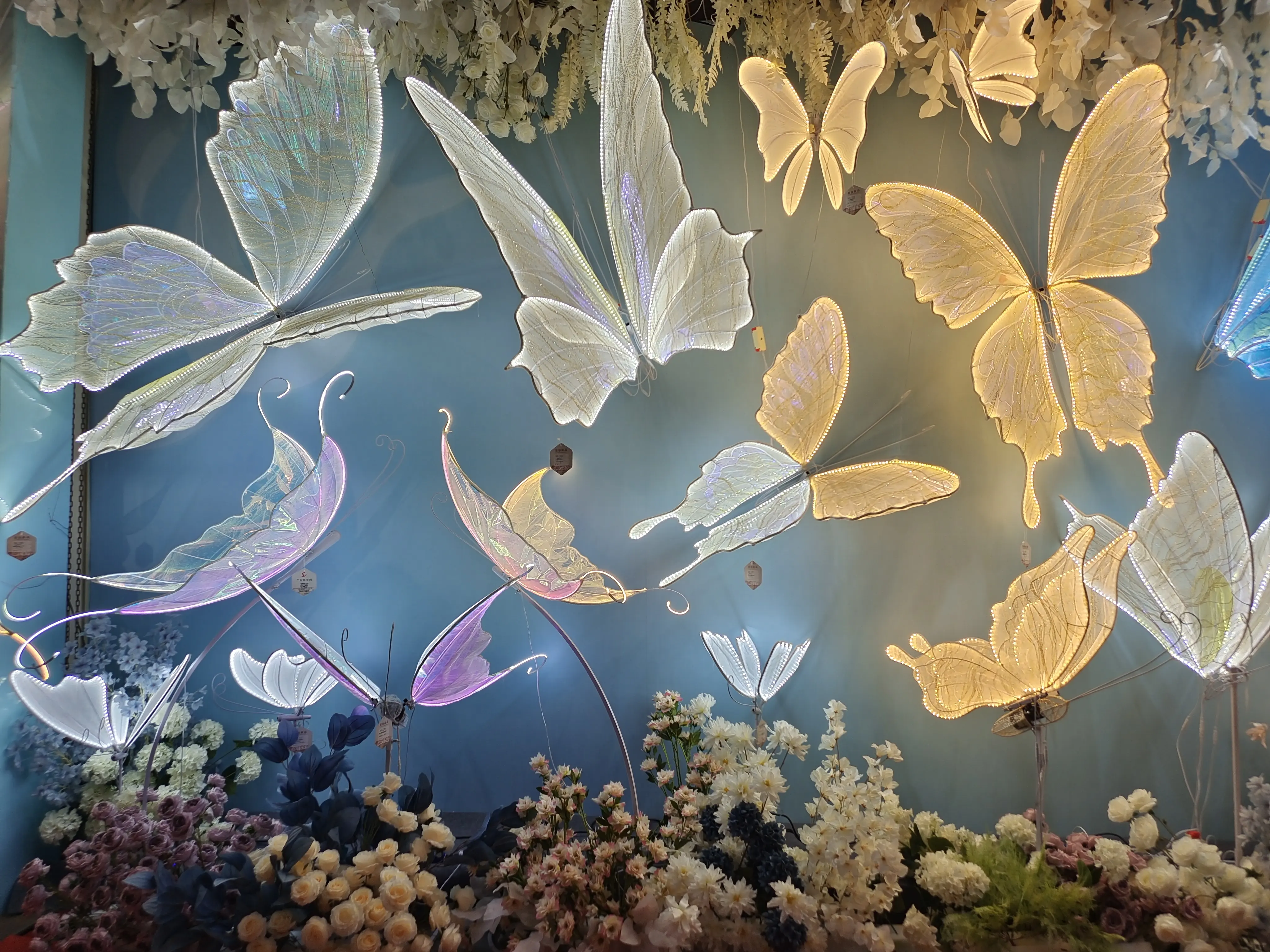Açık ve yakın kelebek hareketli kelebek düğün dekorasyon kelebek kanatları