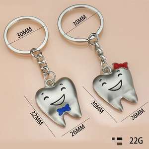 Llavero Creativo Mini de Acero Inoxidable con Forma de Diente <span class=keywords><strong>Molar</strong></span>, Ligero, Simulación de Herramientas Dentales - Product Image 4