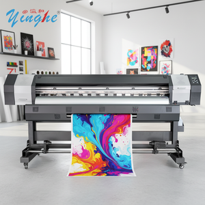 Imprimante numérique automatique haute vitesse 1,8 m pour affiches, machine à sublimation d'encre, imprimante multicolore pour bannières, étiquettes flexibles, XP600 pour imprimante - Product Image 1