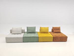 Sofá Modular Moderno con Cubierta de Tela, Diseño Seccional, Desmontable y Lavable, Sofá de Esquina para Sala de Estar de Una Plaza - Product Image 2