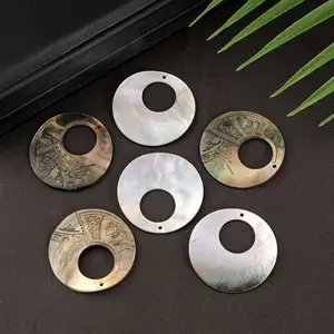 Giá thấp nguyên mẹ của ngọc trai vỏ khắc vòng cổ quyến rũ đối với trang sức làm - Product Image 1