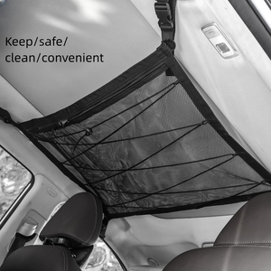 Red de almacenamiento para techo de coche, red de almacenamiento para techo Interior de coche, bolsa de almacenamiento plegable para <span class=keywords><strong>Ford</strong></span> <span class=keywords><strong>Bronco</strong></span> - Product Image 4