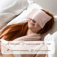 Nouvelle arrivée 100% oreiller pour les yeux en soie de mûrier rempli de matériaux naturels pour la relaxation des yeux masque de sommeil en soie