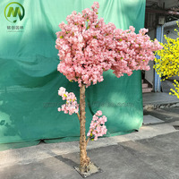 Maßgefertigter Rosa Bionischer Sakura-Blütenbaum Künstlicher Seidenblumen-Kirschbaum für Innenraum-Hochzeitsdekoration