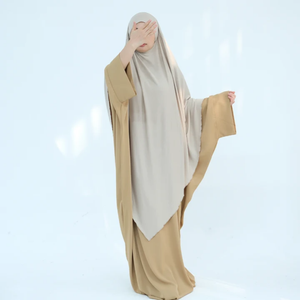<strong>Collection</strong> Premium Jersey Modal Stretchy Breathable One <strong>Layer</strong> EID Ramadan Muslim Women Prayer Hijab Scarf Long Khimar - Product Image 3
