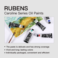 Paul Rubens Art Pop Supplies Caroline Painter's Special, ensemble de peinture à l'huile de 10 couleurs pour papier, bricolage, 60 ml, grande capacité