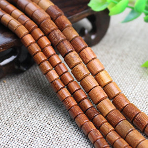 Pulsera de Madera de Palisandro Birmano con 108 Cuentas en Forma de Barril, Joyería Unisex para Ceremonias Religiosas - Product Image 4