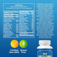 Comprimés Multivitaminés pour Hommes en Gros sous Marque Blanche – Complexe Énergisant de Vitamines et Minéraux en Vrac pour Hommes