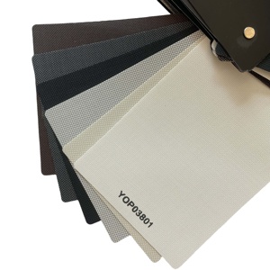 Rideaux occultants pare-soleil ignifuges en tissu tissé maillé 30% polyester + 70% PVC pour l'ameublement textile, ouverture 0% - Product Image 2