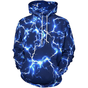 Sudadera con Capucha Digital Solid 100% Algodón Fleece, Corte Regular, Logotipo Frontal, Transpirable, de Secado Rápido, Ropa para Hombre - Product Image 1