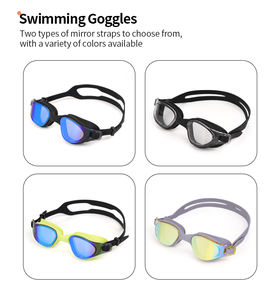 نظارات سباحة احترافية من XIALE مضادة للضباب ومقاومة للأشعة فوق البنفسجية ومانعة للتسرب مصنوعة من السيليكون للبالغين - Product Image 5