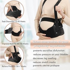 <span class=keywords><strong>Ceinture</strong></span> abdominale respirante en Spandex et Nylon Evolway <span class=keywords><strong>pour</strong></span> femmes enceintes, soutien lombaire post-partum - Product Image 3