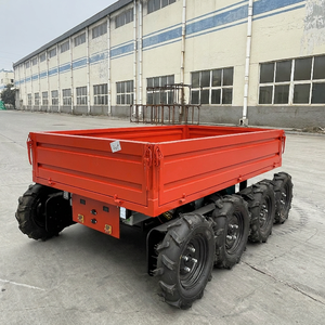 Mini-dumper électrique sur chenilles télécommandé, <span class=keywords><strong>brouette</strong></span> motorisée, chariot à roues, véhicule agricole autonome à chargement automatique - Product Image 2