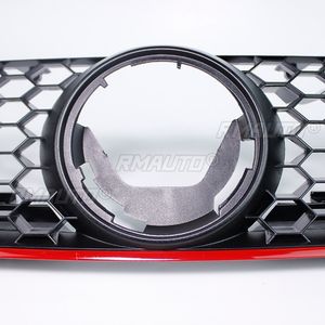 Rejilla de malla tipo panal para parachoques delantero de coche Volkswagen VW Polo 2006 2007 2008 2009, estilo GTI, panel de rejilla central - Product Image 4