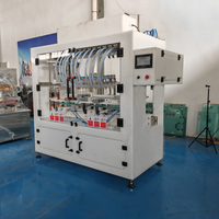 Machine de remplissage automatique d'acide et de liquide chimique à 6 têtes pour détergent de bouteille en plastique de 500ml