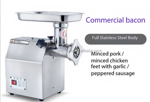 Picadora de Carne Eléctrica de Acero Inoxidable, Equipo de Cocina, Picadoras y Rebanadoras de Carne, Picadora y Mezcladora de Carne Comercial, Capacidad 120 kg/h - Product Image 2