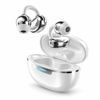 Earbud Nirkabel Secure Fit Clip-on TWS dengan Desain Klip Telinga untuk Olahraga, Latihan, dan Mendengarkan Sehari-hari