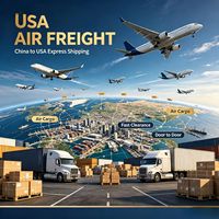 Agent d'expédition rapide et fiable, transitaire aérien DDP le moins cher, livraison porte-à-porte pour les vendeurs Amazon FBA aux États-Unis