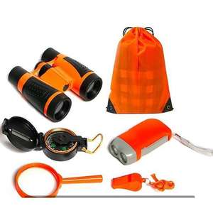 Kit de exploración de la naturaleza Jia Shi Le, binoculares 4x30, lupa, pinzas para niños, juguetes de aventura al aire libre, edad de 8 a 13 años - Product Image 5