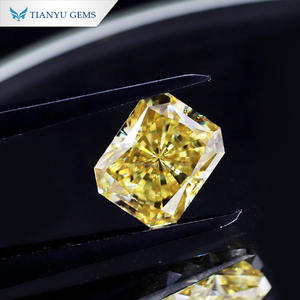 เครื่องประดับ Tianyu อัญมณีตัดเพชรโมอิสสีเหลืองสดใสสำหรับการทำเครื่องประดับ - Product Image 5