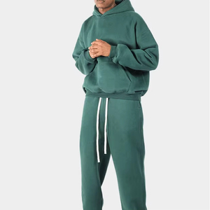 <span class=keywords><strong>Tuta</strong></span> invernale da uomo personalizzata pantaloni sportivi in cotone 350gsm <span class=keywords><strong>Set</strong></span> di Jogger <span class=keywords><strong>tuta</strong></span> girocollo Oversize <span class=keywords><strong>Set</strong></span> felpe - Product Image 4