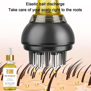 Applicateur d'huile capillaire Peigne <span class=keywords><strong>de</strong></span> <span class=keywords><strong>racine</strong></span> Massage du cuir chevelu Brosse à cheveux applicateur d'huile ou masseur <span class=keywords><strong>de</strong></span> cuir chevelu et soins <span class=keywords><strong>de</strong></span> la croissance des cheveux Brosse fluide pour la tête - Product Image 2