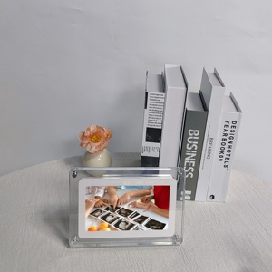 Món quà tốt nhất 5 ''trở lại Stander Acrylic ảnh kỹ thuật số Video Khung 8GB bộ nhớ cho phụ nữ mang thai và gia đình với trẻ sơ sinh - Product Image 2