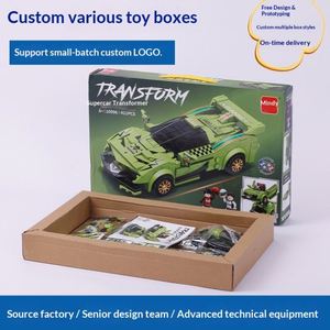 Customized Children's Toy Color <b>Box</b> White Card Corrugated Paper Portable Folding Gift <b>Box</b> Offset Printed Brand ZR-DZ8 - Product Image 3