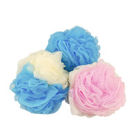 Luffa de douche personnalisé boule éponge de bain Scub accessoires de bain pouf en maille exfoliante épurateur de corps à bulles Loofas bouffée de lavage
