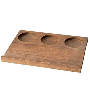Bandeja de Madera Maciza Mu Yi, Rectangular, Multifuncional, para Bebidas y Aperitivos, Bandeja Decorativa para Escritorio - Product Image 5