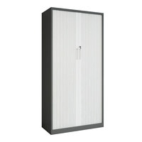 Porte coulissante moderne à enroulement, armoire de classement en acier, armoire de rangement minimaliste pour bureaux et écoles