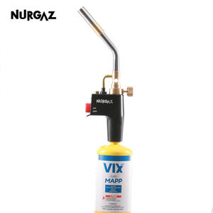 Torche de soudage NURGAZ à tête inclinée 135 mm, allumage automatique, propane MAPP, interface CGA600 - Product Image 4