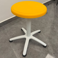 Modernaluminum Alloyyyellow Chaise expérimentale fixe Siège d'étudiant anti-corrosion Banc expérimental PP Laboratoire de meubles