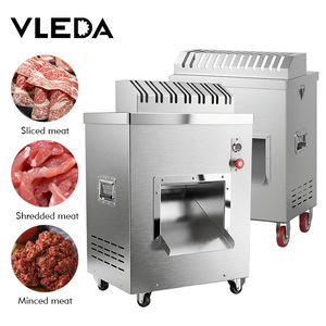 Équipement de transformation de la viande <span class=keywords><strong>3</strong></span> en 1, machine à trancher la viande fraîche en acier inoxydable de <span class=keywords><strong>3</strong></span> kW, coupe-lanières de viande automatique, hachoir - Product Image 1