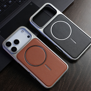 Tùy chỉnh thanh lịch trống da trường hợp điện thoại cho <span class=keywords><strong>iPhone</strong></span> Samsung từ trường hợp điện thoại cho <span class=keywords><strong>Iphone</strong></span> 17 Series - Product Image 1