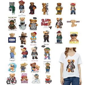 Pegatina de Transferencia de Dibujos Animados Lavable con Diseño Personalizado, Impresión por Serigrafía en PET para Transferencias Térmicas para Camisetas - Product Image 1