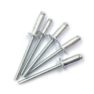 Remaches Pop de Aluminio y Acero, Remaches Ciegos de Alta Resistencia, Estándar ISO, Galvanizados en Zinc, 1/8, 5/32, 3/16 Pulgadas, 3.2 mm, 4.0 mm, 4.8 mm, Tipo Cúpula Grande - Product Image 3