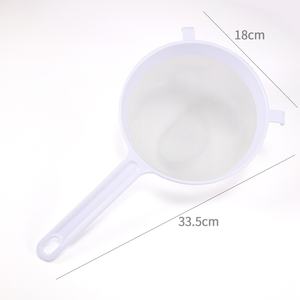 ชุดกระชอนและกรองพลาสติกขนาดใหญ่สำหรับใช้ทำจากตะแกรงร่อนแป้งหม้อร้อนทำก๋วยเตี๋ยวที่กรองน้ำมันเกี๊ยวใช้ตะแกรง - Product Image 6