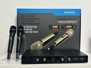 Sistema Microfonico Wireless UHF a 2 Canali Voxfull SKM9000 con Microfoni Dinamici a Cancellazione del Rumore per Chiesa - Product Image 2