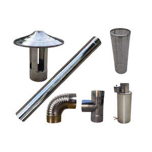 <span class=keywords><strong>Tuyau</strong></span> de cheminée en acier inoxydable monocouche isolé pour poêle - Product Image 4