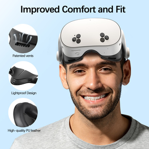 Cubierta Facial para VR con Diseño Ergonómico para <span class=keywords><strong>Meta</strong></span> <span class=keywords><strong>Quest</strong></span> 3s con Protección de Luz, Transpirable y Resistente al Sudor - Product Image 6