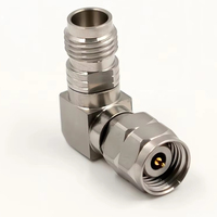 Adaptateur coaxial RF à angle droit 1.85/2.4-KWJG, connecteur de haute précision à ondes millimétriques, femelle 1.85mm vers mâle 2.4mm