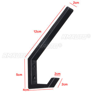 Lot de 2 crochets de fixation pour casque de moto, support de veste, crochet de bagage domestique, support mural polyvalent pour porte d'armoire - Product Image 5