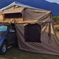 Tente de toit rigide panoramique professionnelle Zentopia Skyview, double couche, avec lucarne, sans installation requise, tente de voiture extra longue