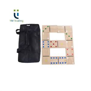 YUMING 28 pièces <span class=keywords><strong>grand</strong></span> ensemble <span class=keywords><strong>de</strong></span> <span class=keywords><strong>dominos</strong></span> <span class=keywords><strong>en</strong></span> <span class=keywords><strong>bois</strong></span> <span class=keywords><strong>de</strong></span> pin 7 pouces jouets éducatifs <span class=keywords><strong>en</strong></span> plein air numéros noirs divertissant 7 pouces divertissant - Product Image 4