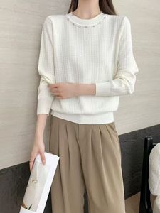 Nuova Collezione Invernale 2026: Maglione Vintage da Donna con Collo Tondo, Maniche Lunghe, Lavorazione a <span class=keywords><strong>Maglia</strong></span> Computerizzata, Bottoni Eleganti e Vestibilità Slim - Product Image 3