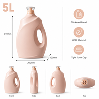 Bouteille distributrice en plastique épaissi, avec bouchon à vis hermétique, idéale pour l'emballage de solutions d'entretien des vêtements domestiques