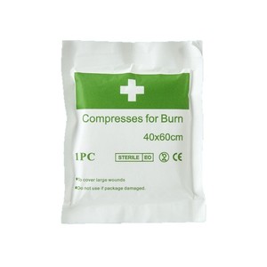 Compresas para quemaduras 40x60cm, gasa médica estéril para heridas grandes, empaquetadas desechables - Product Image 1